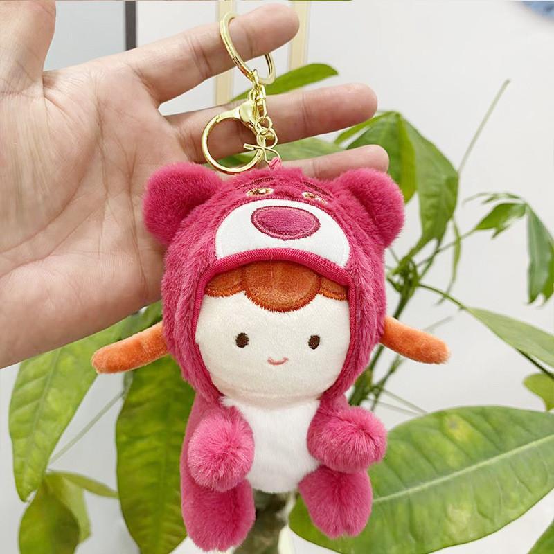 Kurumi Plyšová Krásná Panenka Roztomilá Zvířecí Postavička Klíčenka Měkká Plyšová Závěsná Hračka