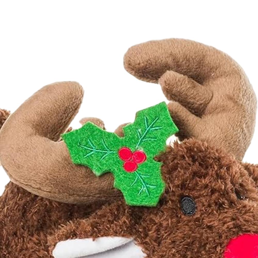 House Of Paws Reindeer Dog Squeak Toy