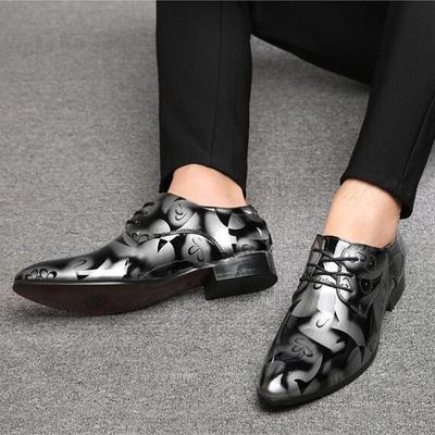Fashion Patent Leather Oxford Shoes for Men Dress Shoes Men Formal Shoes Pointed Toe Business Wedding Shoes Plus Size Dress Shoes