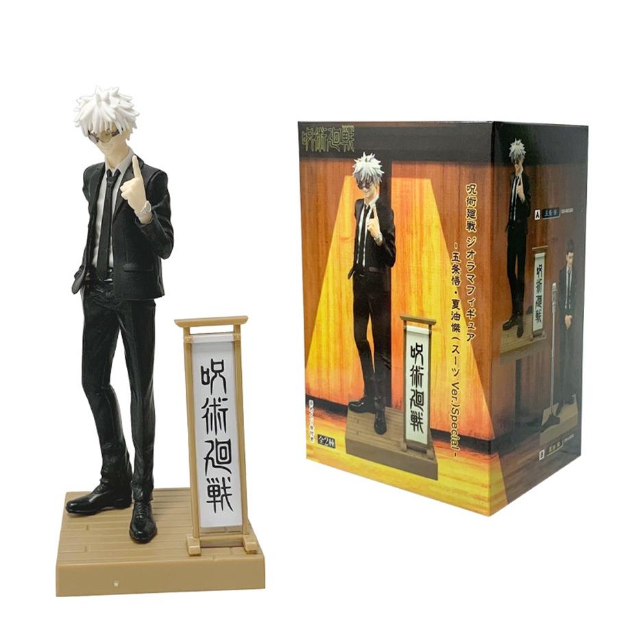 17CM Anime Figure Jujutsu Kaisen Diorama Satoru Gojo Suguru Geto Suit Ver Special Anime Model Boxed Toys Figurine Birthday Gifts