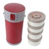 Insulated Jar 2.9L 304 Stainless Steel Microwave Safe Leakproof Stackable Lunch Box with Strap Handle Insulated Vacuum Food Jar for School