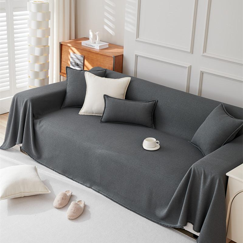 Cream Style Sofa Cover Cloth Towel Four Seasons Universal Full Cover Non-Slip Mat Waterproof Anti-Cat Scratch Cover