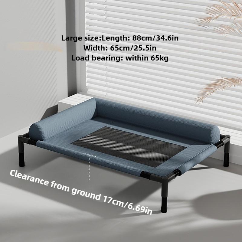 Summer Breathable Dog Marching Bed All Seasons Removable Washable Dog Beds Sleeping Medium Large Pet Kennel Cats Assembled