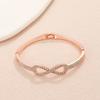 Bracciale versione coreana popolare per il pendolarismo quotidiano bracciale ad apertura a molla semplice bracciale femminile versatile alla moda personalizzato semplice