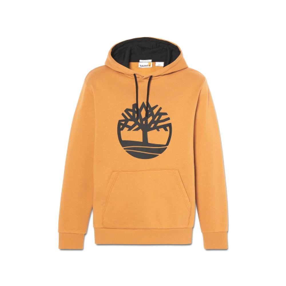 

Timberland Mens Small Logo Hoodie White Brown Tb0a4445p471 00S