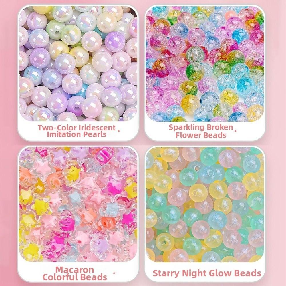 Acrylic DIY Handmade Beaded Kit Toy Creative Beads Toys for Children Girl  Children