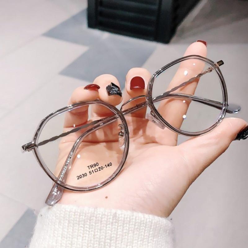 Anti-radiation Glasses for Women Student Glasses Anti-blue Light Computer Glasses Replaceable Lenses Lightweight Design Eyewear