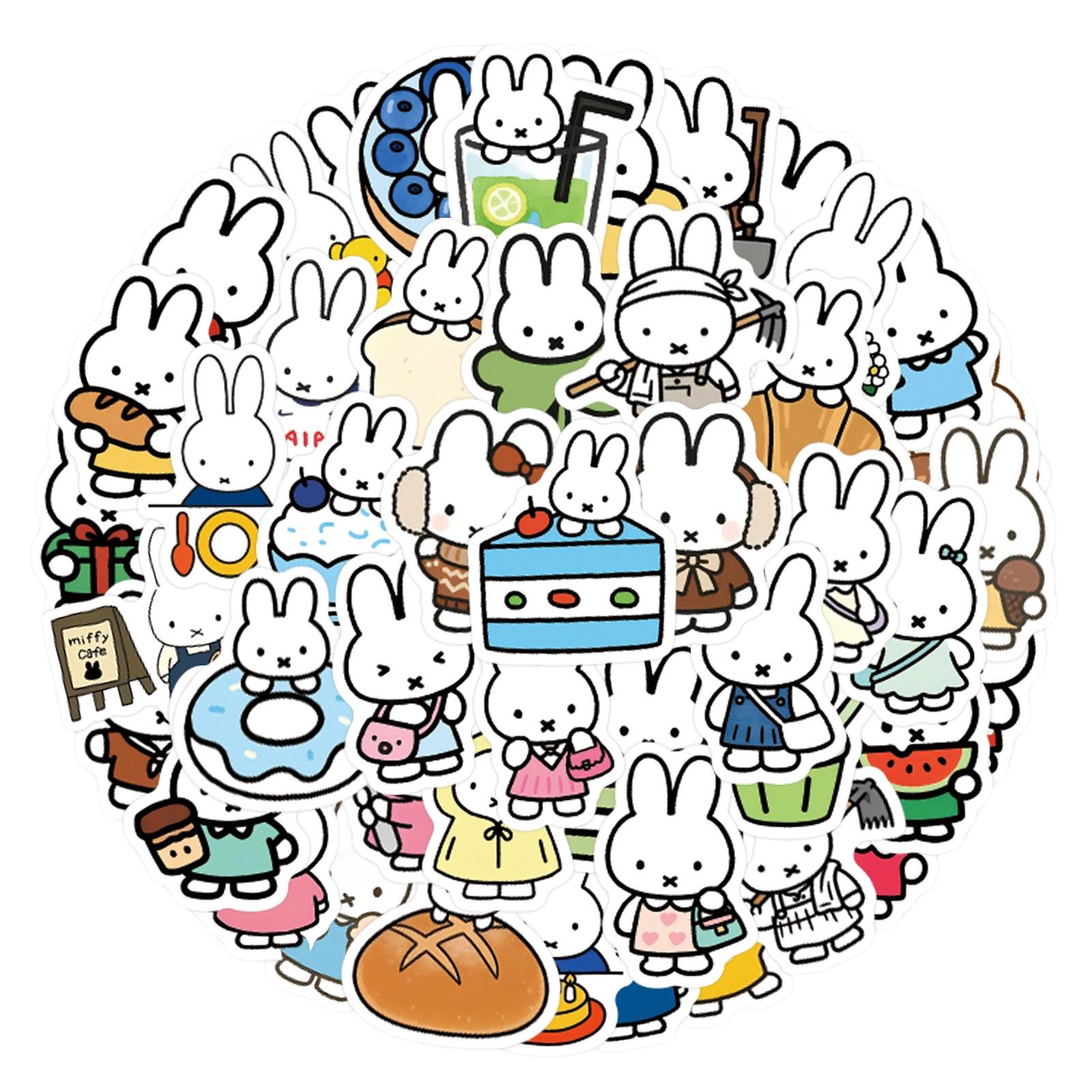 105 Cartoon Cute Stickers Decorate Refrigerator Skateboard DIY Personalized Stickers One Size