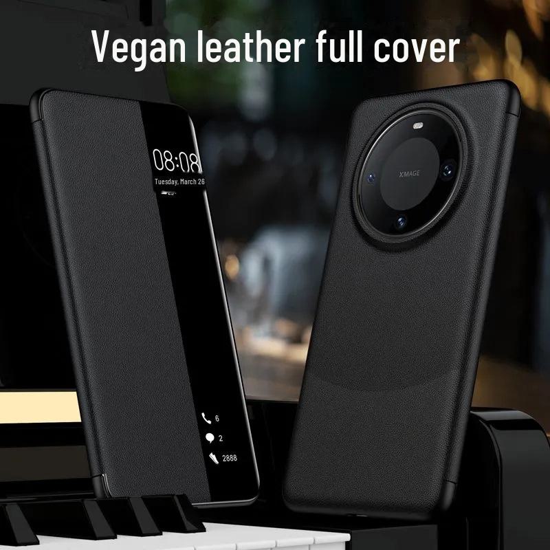Recommended Magnetic Flip Cover for Huawei Mate60 Pro; All-inclusive, Smart Sleep Leather Case.