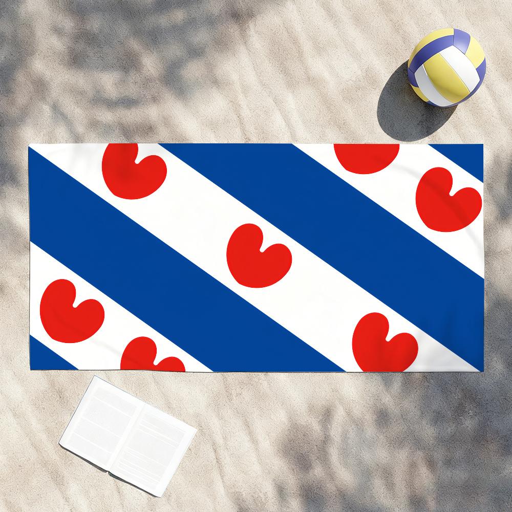 

Netherlands Friesland Province Towel Shower Sauna Travel Spa Quick Dry Gym Accessories Soft Large Beach Towels W40*H60(CM)