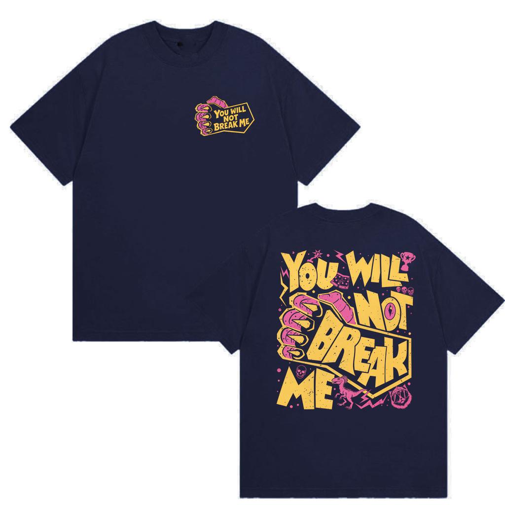 Hot Game Dungeon Crawler Carl You Will Not Break Me Print T Shirt Unisex Unisex Harajuku Fashion Casual Cotton Short Sleeve Tshirts
