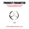 3D Nickel Metal Car Emblem Decoration Stickers Auto Refit Accessories for Mercedes Benz AMG E C G M R S Class W212 GLC W176 W204