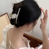 New Product Flower Pearl Hair Clip, Golden Cubic Butterfly, Large Zirconia, Colorful