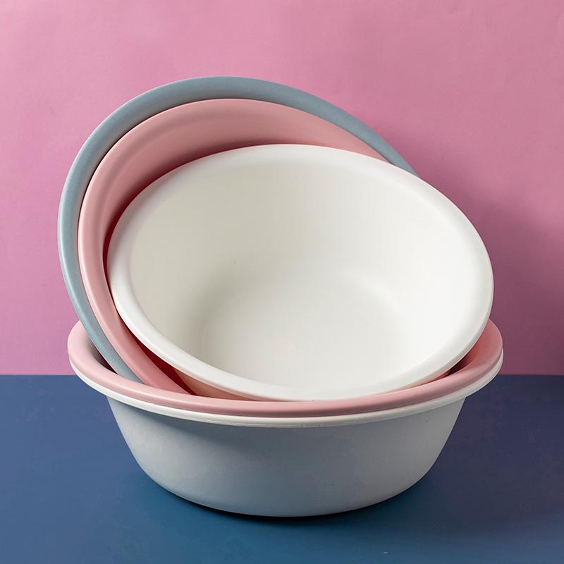 Thickened Frosted Plastic Washbasin for Household, Laundry, and Baby Use
