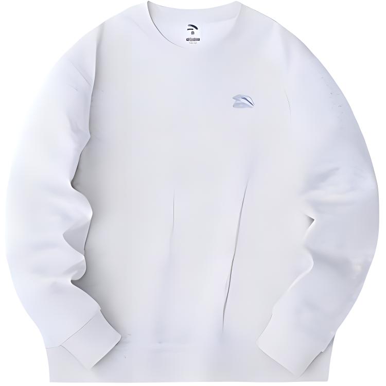 Anta Lifestyle Series Breathable Pullover Sweatshirt Unisex Sweatshirt Gray 972448713-1