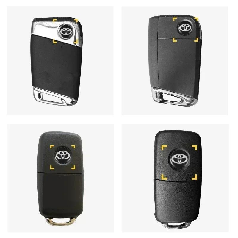14MM Fernbedienungs-Autoaufkleber Emblem Zubehör Für Toyota Yaris Corolla Avensis Aygo Vitz Vios Yaris Mark-X Mirai