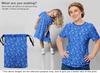 oneOone Georgette Viscose Medium Blue Fabric Floral Dress Material Fabric Print Fabric By The Yard 42 Inch