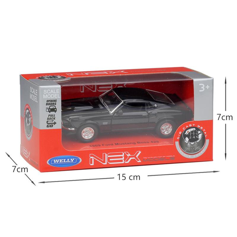 Alloy Car Model Ford Mustang With Inertia Control Design For Play And Display