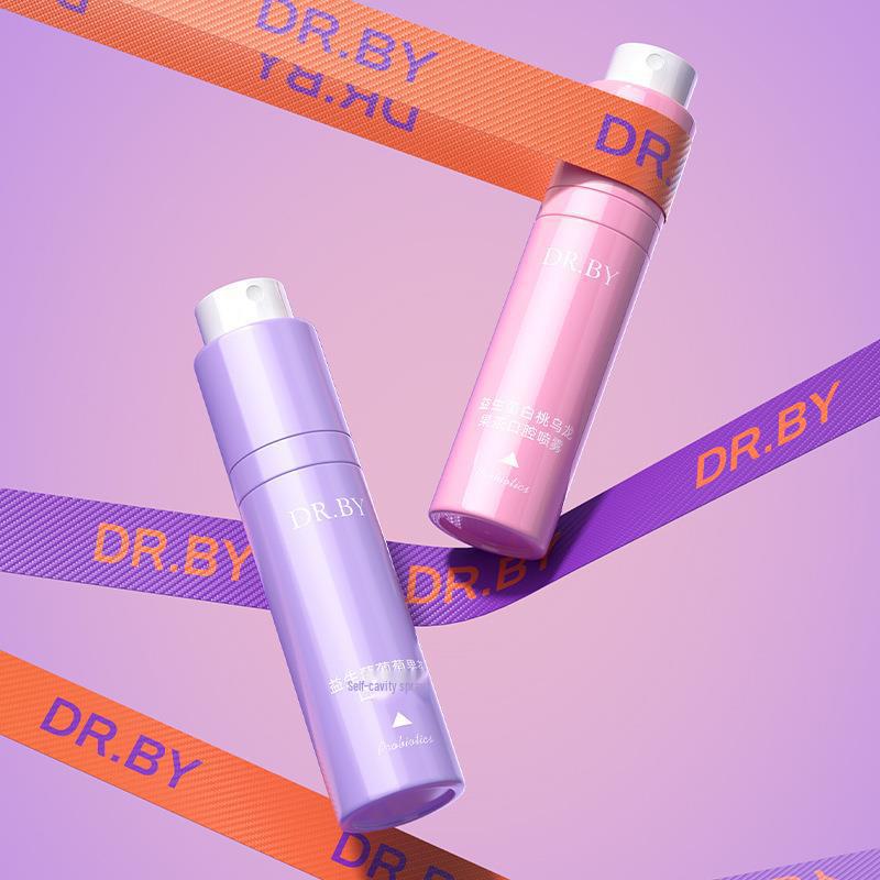Dr. BY Fresh Breath Probiotic Oral Spray - Grape White Peach Oolong Flavor