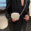 This Year's Popular Fashion Korean Version of the Versatile Small Round Bag Women's 2025 New Trendy Foreign Style Rhombus Chain Shoulder Messenger Bag
