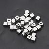 50pcs Stainless Steel Square Spacer Beads Steel DIY Necklace Accessories  DIY Jewelry Making