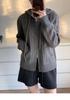 Women's Korean Style Pure Wool Hooded Zip-Up Knit Cardigan Sweater Coat - Autumn/Winter Loose Fit