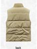 Men's Fleece-Lined Multi-Pocket Vest: Outdoor Down Cotton Photography Gilet, Plus Size, Trendy Dad Style