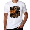 Wild Deer TShirt Simple Solid Color Crew Neck Tee