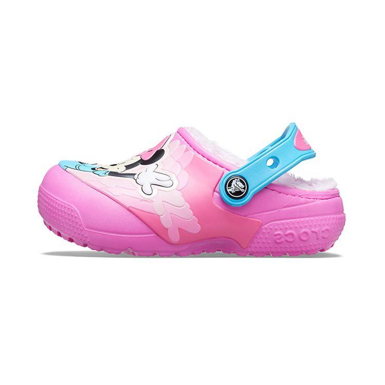 Crocs Fun Lab Minnie Warm Cotton Sandals Kids Sandals Pink 206554-6QQ