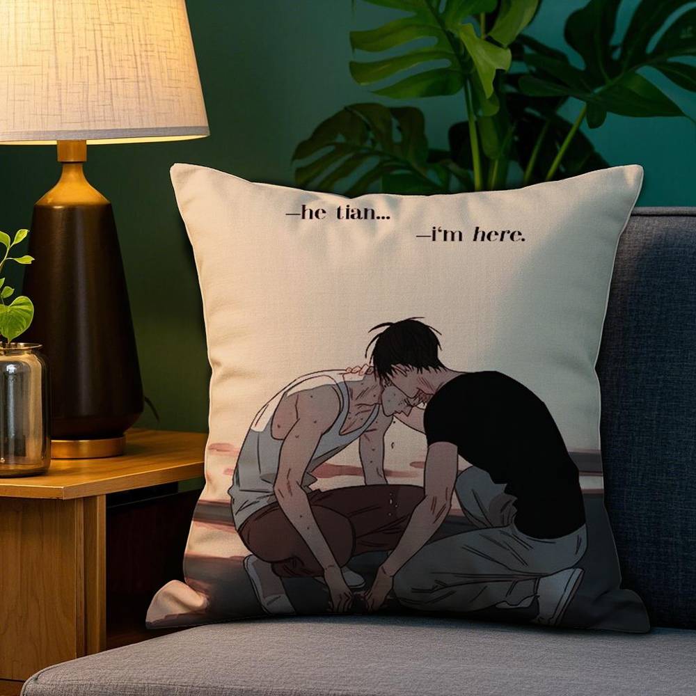 BL 19 Days C-Comics Pillow Case Plush Fabric Soft Double Sided Print Sofa Cushion Cover Throw Pillow Covers