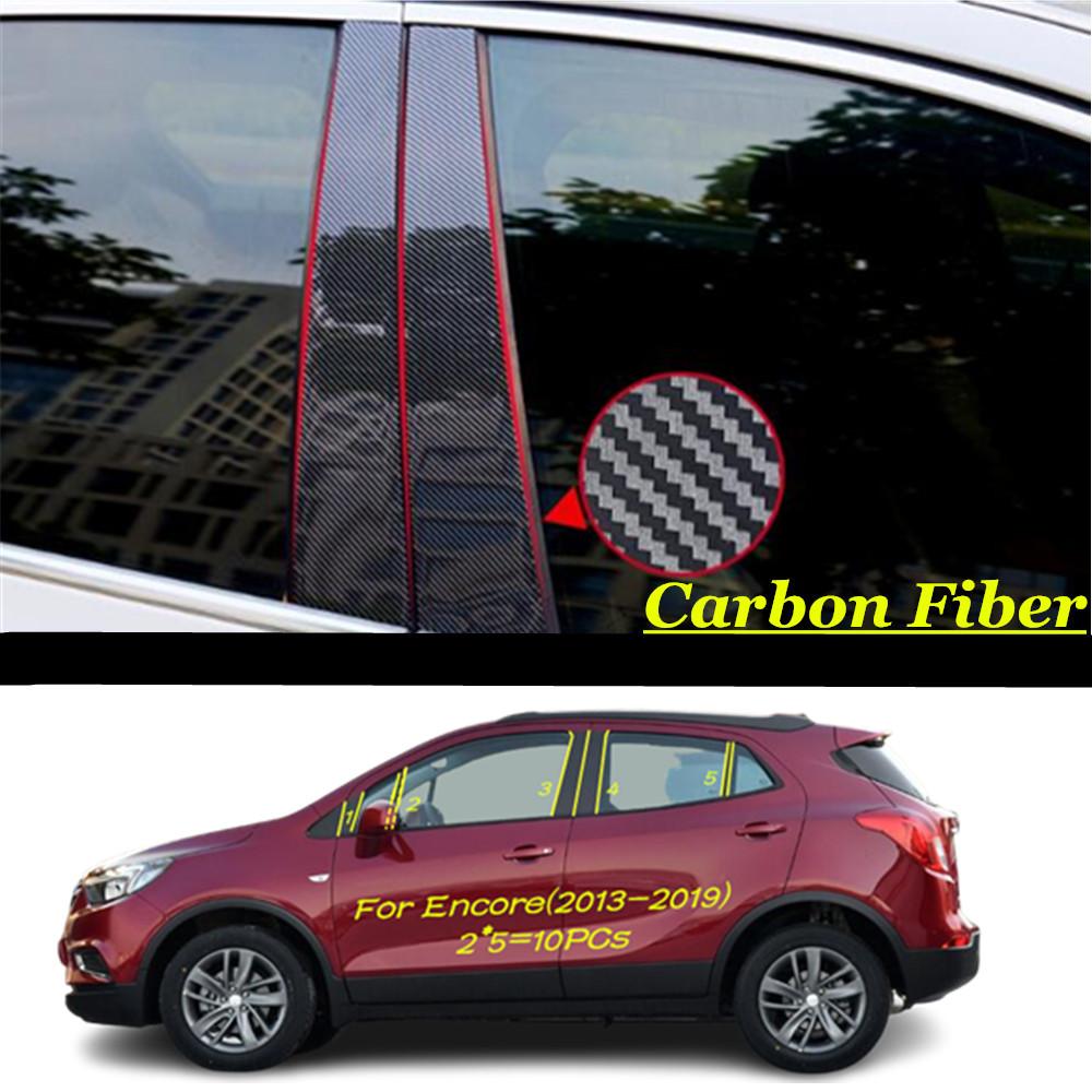 For Buick Encore(2013-2024)/Encore GX(-2024) Car PC Material Pillar Post Cover Door Trim Window Molding Sticker Stick Plate