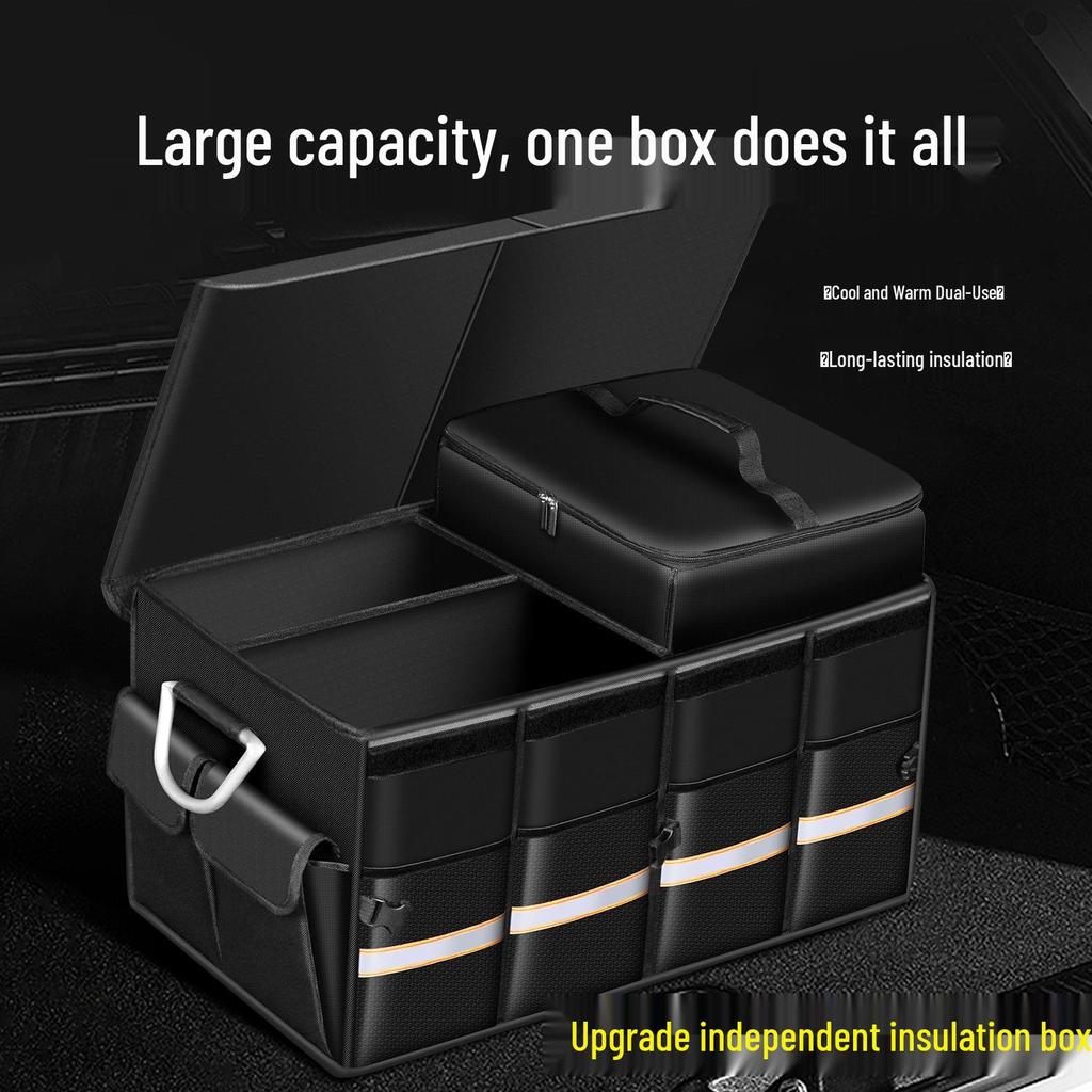 Foldable Car Trunk Organizer Box for Outdoor Use