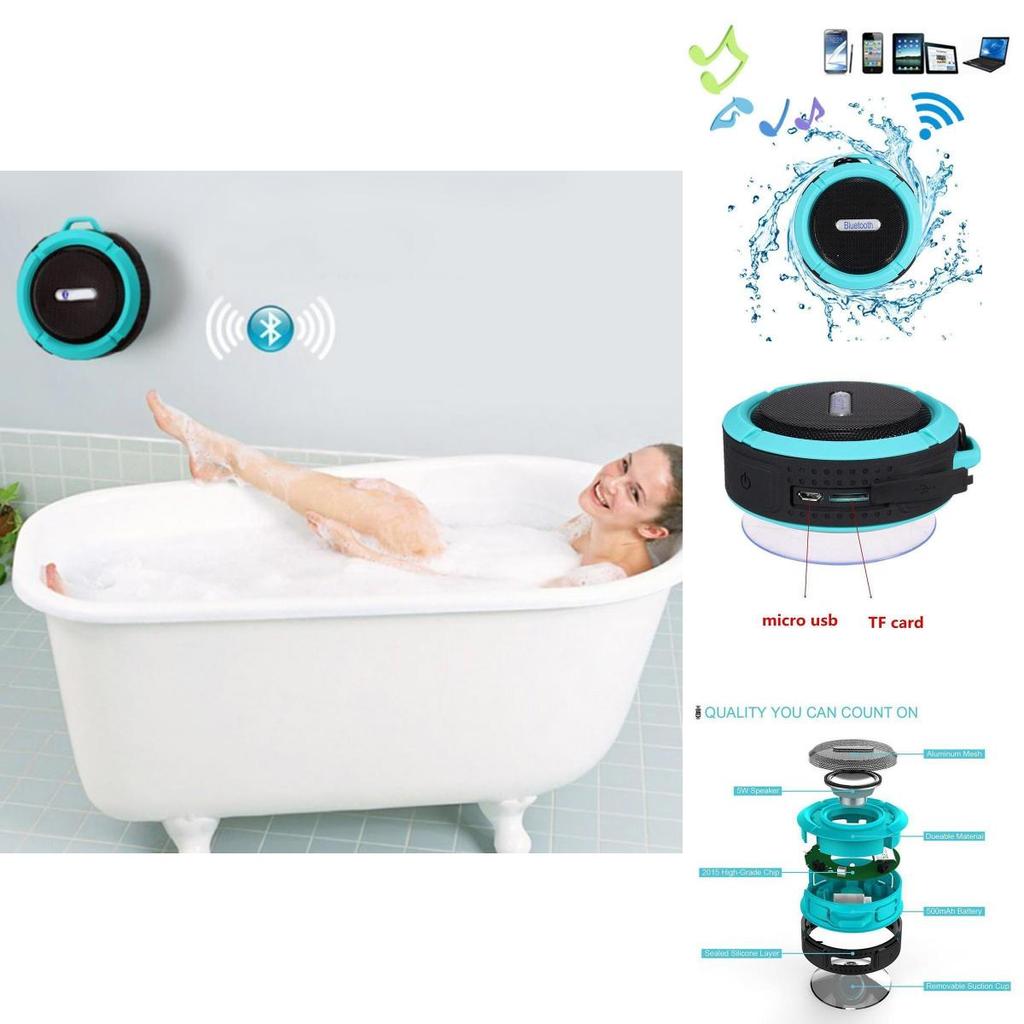 Kabelloser Tragbarer Wasserdichter Stoßfester Outdoor Sport Lautsprecher Bluetooth