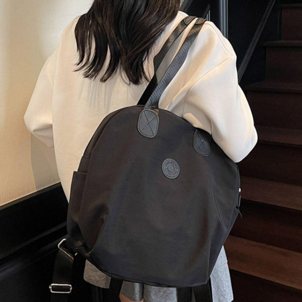 Large Capacity Sport Nylon Backpack Korean Style Fitness Bag Travel Shoulder Bag Computer