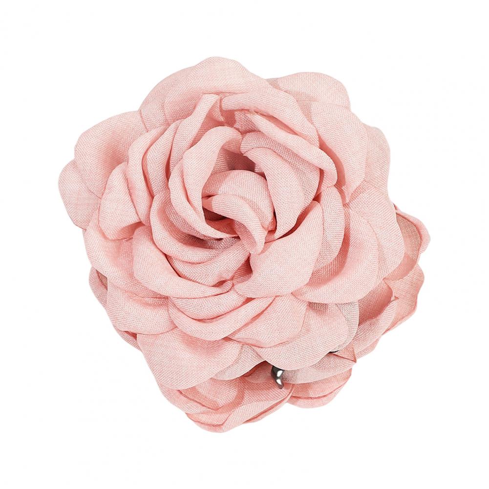 

Женские заколки-крабы для волос с декором в виде цветка розы, 3D, противоскользящие зубцы, крепкий захват, заколки для волос на затылке, аксессуары светло-розовый