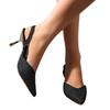 Pointed Baotou Rear Empty Sandals Women Breathable Rear Tripple High Heel Sandals Women Heels Sandals