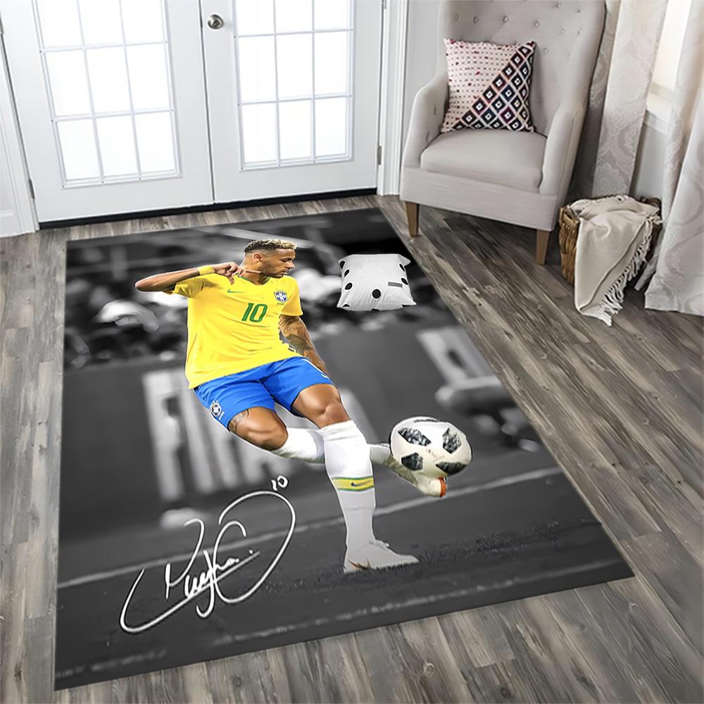 Neymar Brazil Celebration Rug for Living Rooms, Bedrooms, Home Décor, and As Gifts.