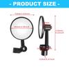 Easy Install Vibration Resistant Rear View Mirror With Wide View Motorcycle Accessory Handlebar Side Mirror
