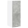 Wall Mounted Cabinet In Concrete Grey and White 30 X 31 X 80 Cm Particleboard