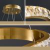 New Ring Crystal Chandelier Lamp Modern Minimalist Creative Luxury Bedroom Chandelier for Dining Room LED Crystal Pendant Lights