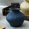 Vintage Ink Splash Ceramic Dried Flower Vase Art Irregular Bevel Plant Flower Vase Crafts Porch Ornaments Interior Decoration