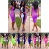Elegant Colorful Sexy Fashion Bodycon Women Dress Sleeveless Fit Leisure Slim Design