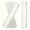 10 Transparent Ruler Stationery Supplies for Returning To School and Office Supplies for Middle School Students, Halloween