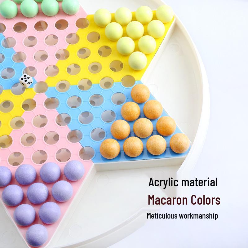 Classic Checkers & Marbles Set: Large Glass & Plastic Pieces for Adults & Kids, Old-Fashioned Flying Chess, Educational Fun.