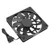 120mm CPU Fan Case Cooling Fan Low Noise 2500RPM Reverse Blade 4pin PWM Computer Fan Double Bearing Support Daisy Chain