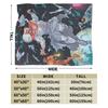 invincible Omni-Man Space Portrait Blanket Warm Plush Throw Blanket For Home Decor Airplane Travel Flannel Bedspread Bed Cover