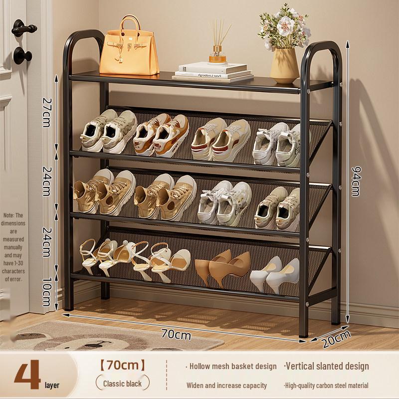 Compact Multi-Tier Shoe Rack for Entryways, Space-Saving Shoe Cabinet for Dorms and Small Rooms
