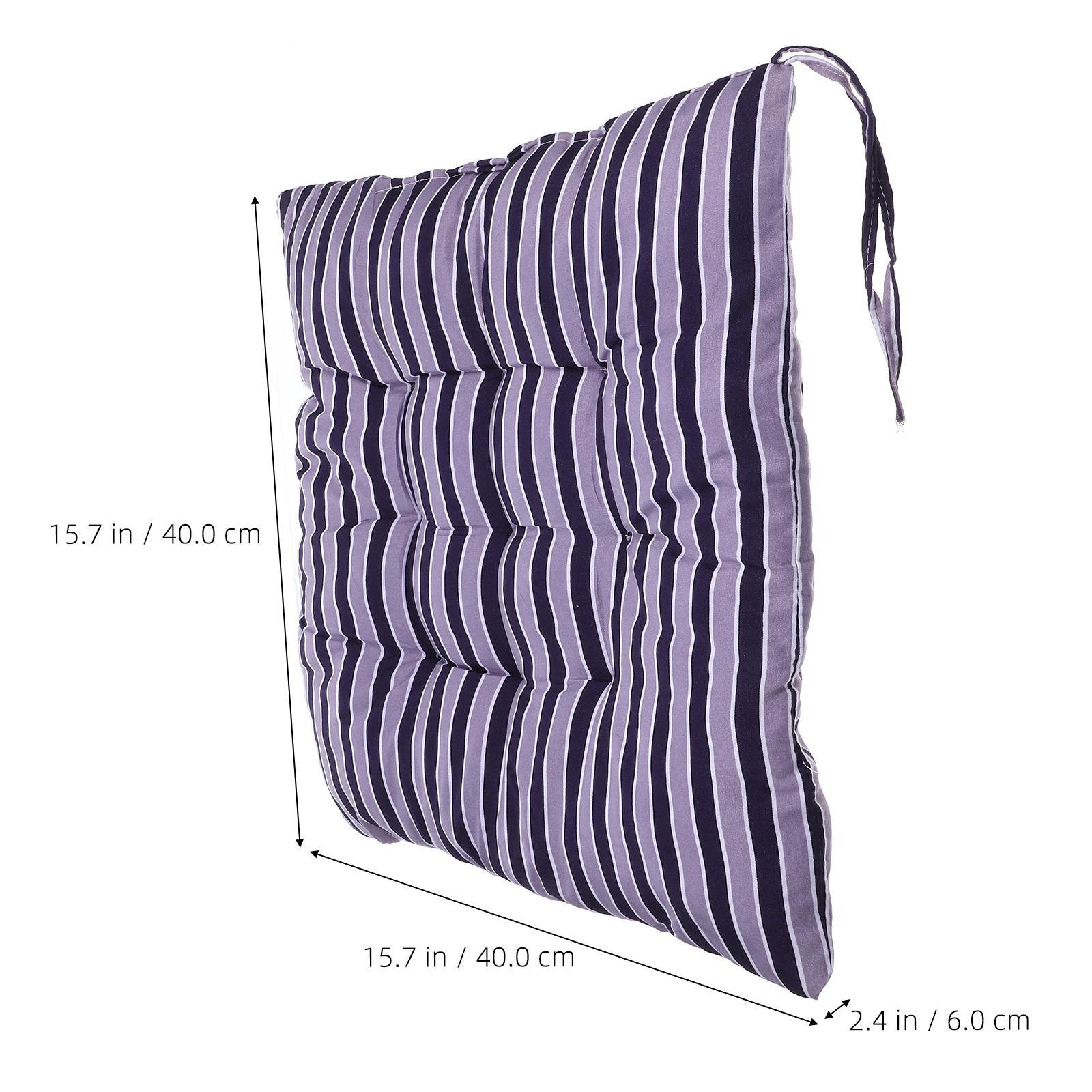 

2Pcs Striped Chair Cushion Thick Home Seat Pad for Office and Living Room Comfortable Washable Lovely Pattern Decorative Cushion фіолетовий