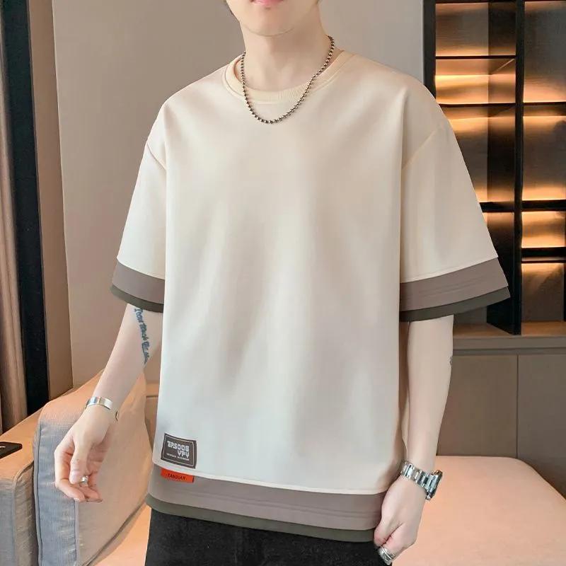 Summer Oversized 8XL Men's T-Shirts Drop Shoulder Male T-shirts Clothes Man Top Tees