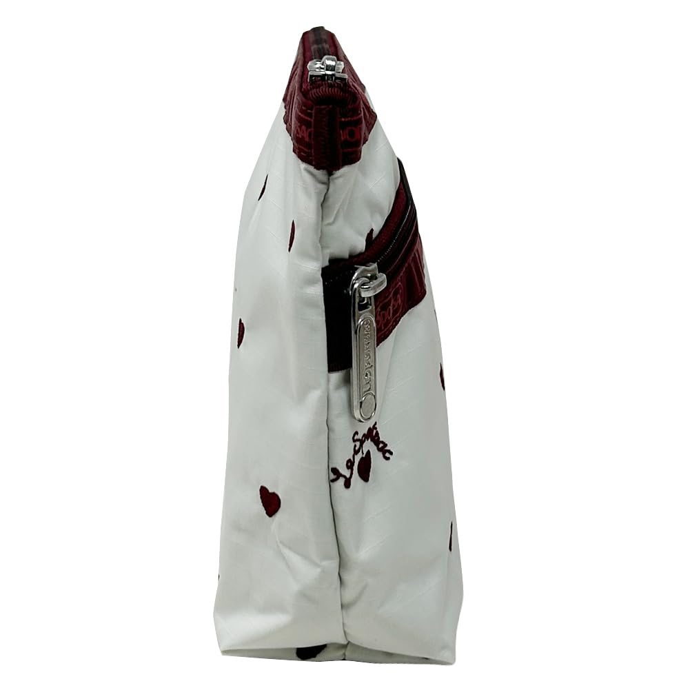 LeSportsac Pouch for Cosmetic Clutch 7105 HEART [LeSportsac] Women, (BERRY EMB) [Used]